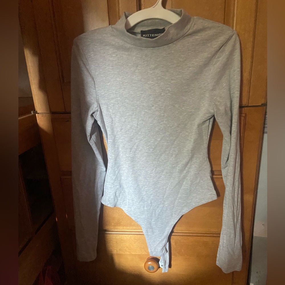 grey bodysuit